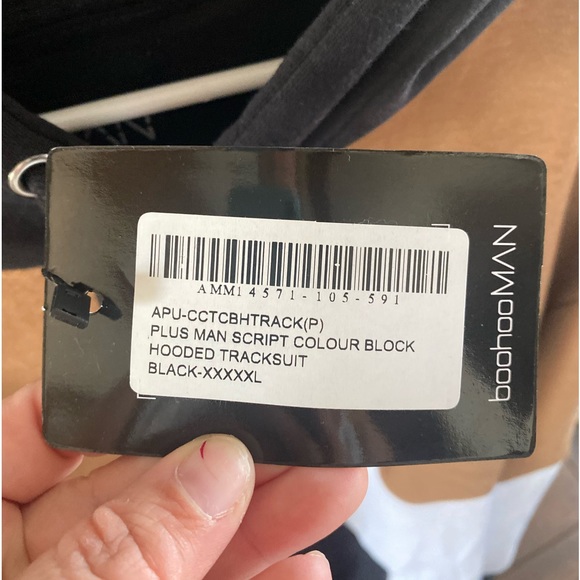 Boohoo Shirts Boohoo Man Nwt Hooded Track Suit 5x Unisex Colorblock